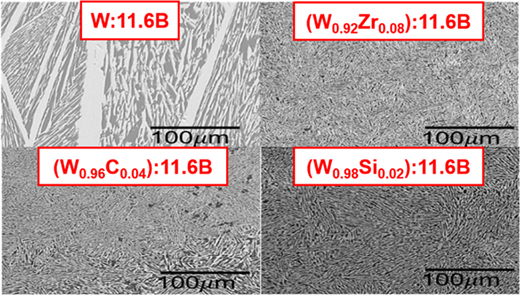 Hardening in Tungsten Tetraboride with the Addition of Carbon, Zirconium, and Silicon: Intrinsic vs Extrinsic Effects